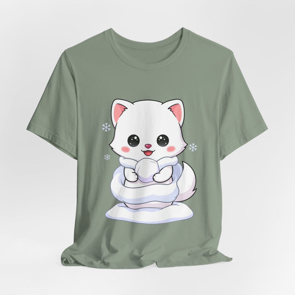 Kawaii Arctic Fox T-Shirt for Cute Winter Style