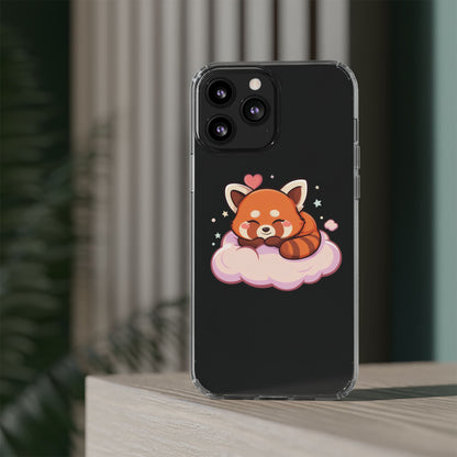 Cute Red Panda Phone Case, Dreamy Kawaii Cloud Art