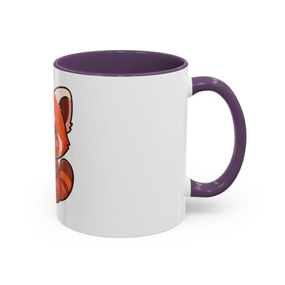 Red Panda Coffee Mug, Cute Latte Lover Accent Mug