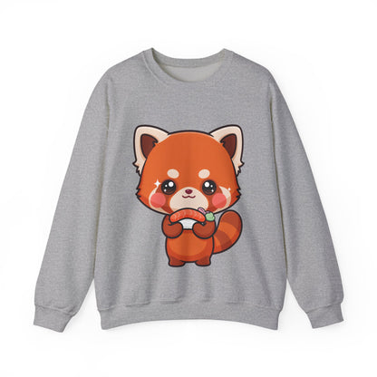 Red Panda Sushi Sweatshirt, Cute Kawaii Crewneck