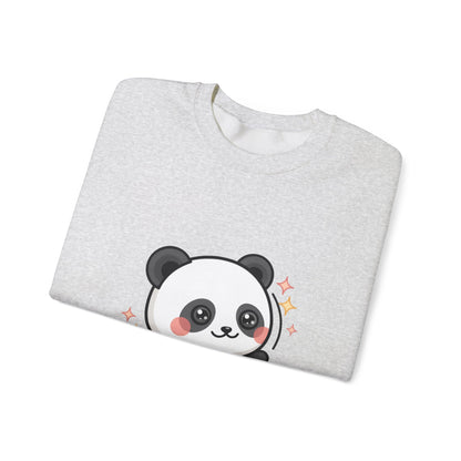 Kawaii Panda Skateboard Sweatshirt, Cute Chibi Panda