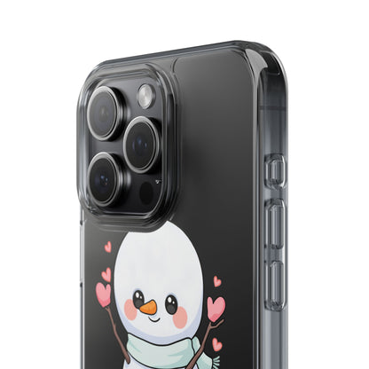 Kawaii Snowman Phone Case, Cute Winter Cheer