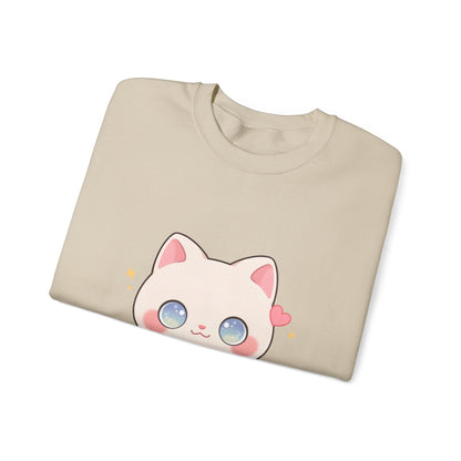 Kawaii Gamer Cat Sweatshirt for Cozy Gaming Nights