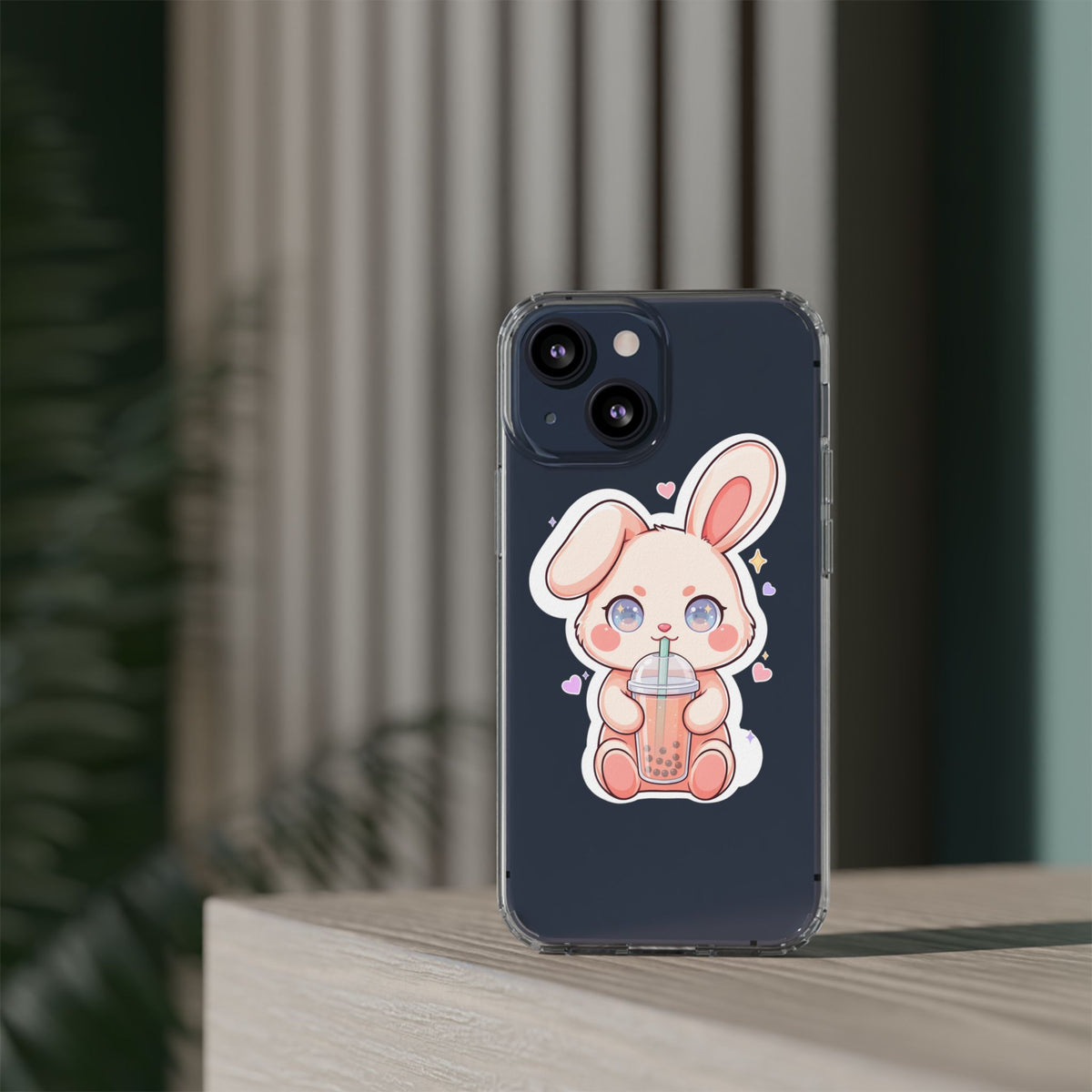 Kawaii Bunny Bubble Tea Phone Case for Boba Lovers