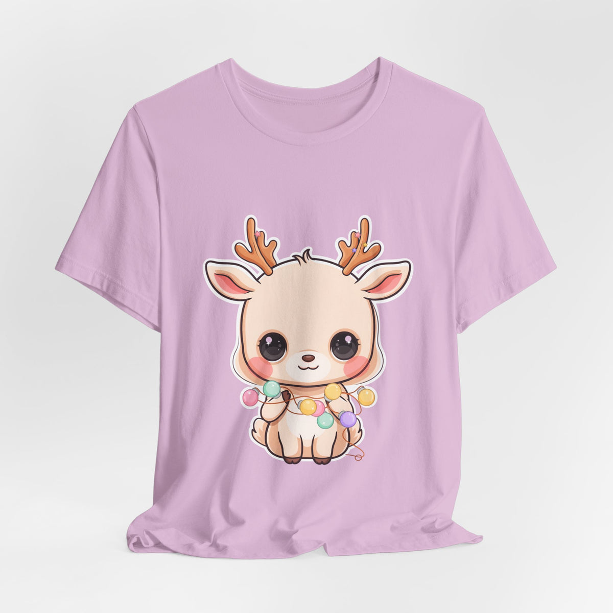 Kawaii Reindeer T-Shirt for Cozy Holiday Errands