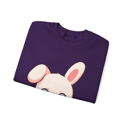 Kawaii Bunny Sweatshirt, Cute Latte Lover Crewneck