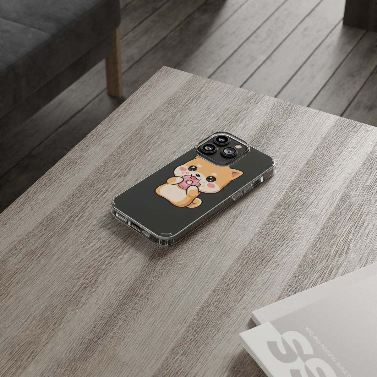 Kawaii Shiba Inu Phone Case with Donut