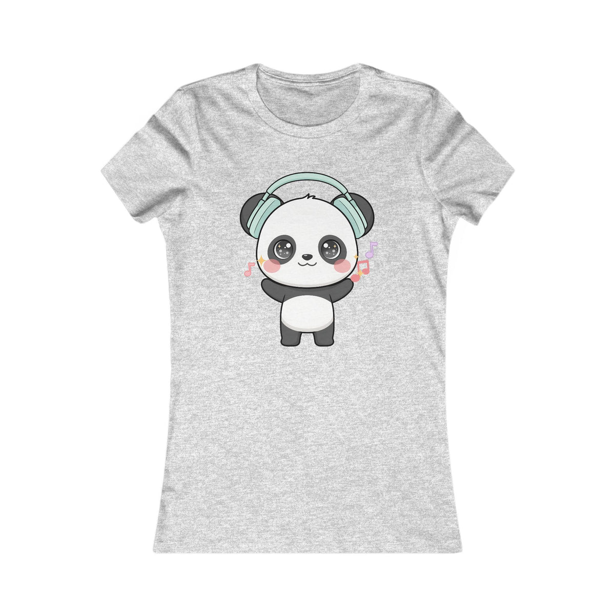 Kawaii Panda Music T-Shirt for Women