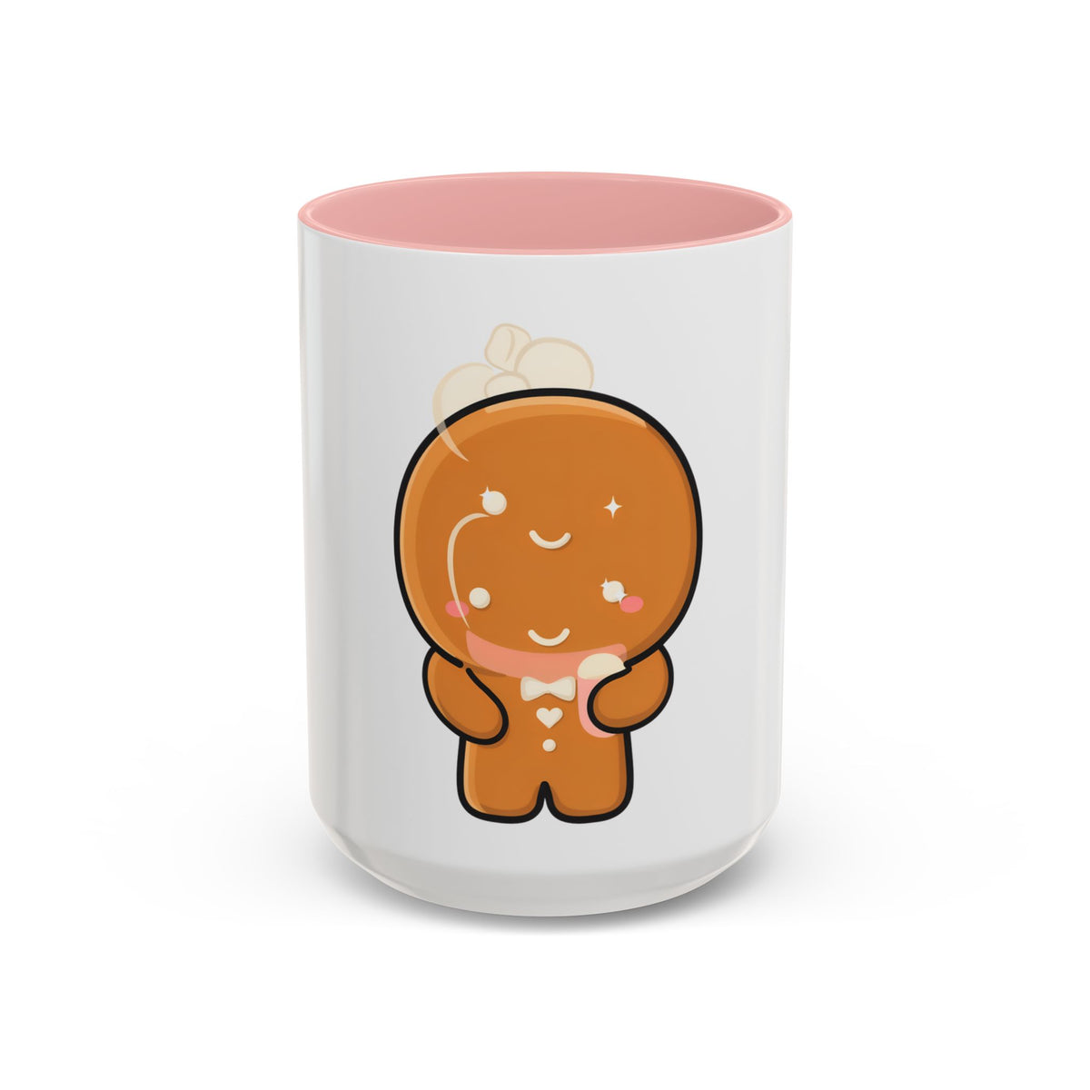 Kawaii Gingerbread Mug for Cozy Cocoa Breaks
