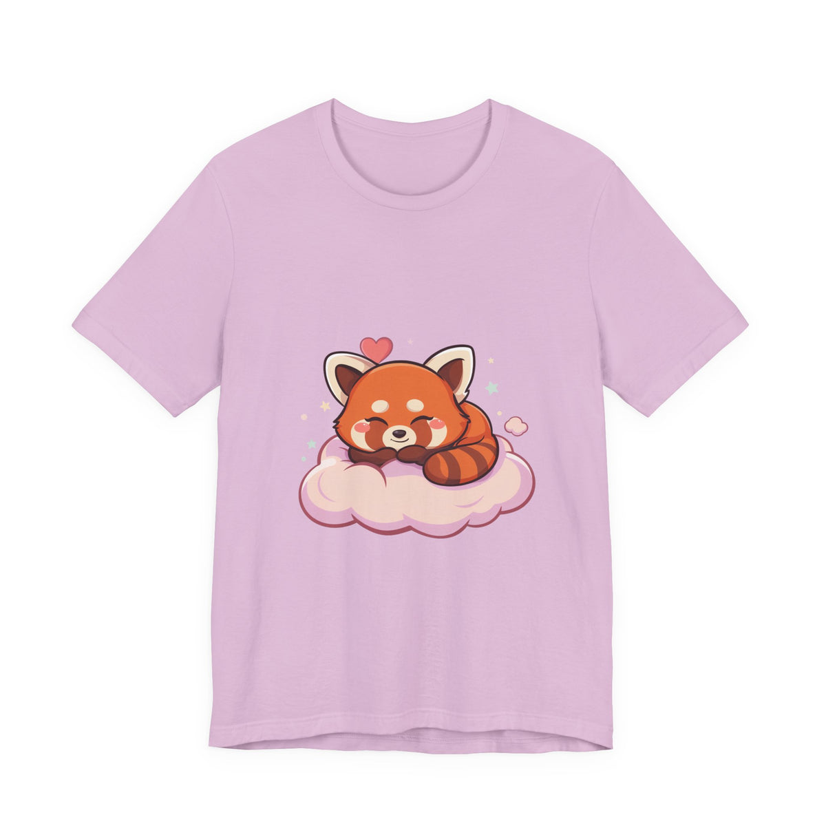 Kawaii Red Panda T-Shirt, Cute Sleeping Animal Tee
