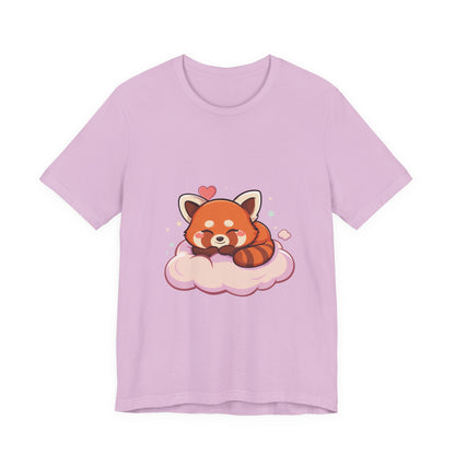 Kawaii Red Panda T-Shirt, Cute Sleeping Animal Tee