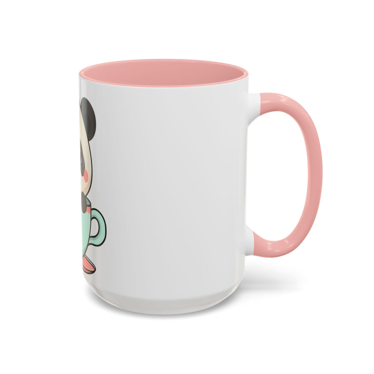 Kawaii Panda Accent Coffee Mug for Panda Lovers