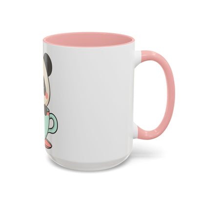 Kawaii Panda Accent Coffee Mug for Panda Lovers