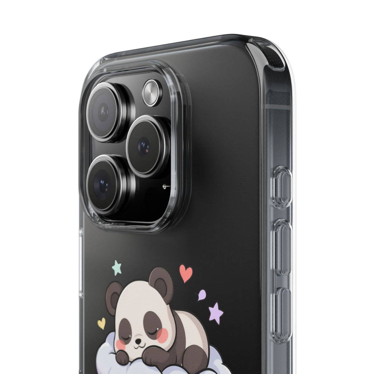 Sleeping Panda Clear Impact-Resistant Phone Case