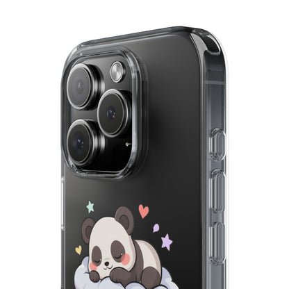 Sleeping Panda Clear Impact-Resistant Phone Case