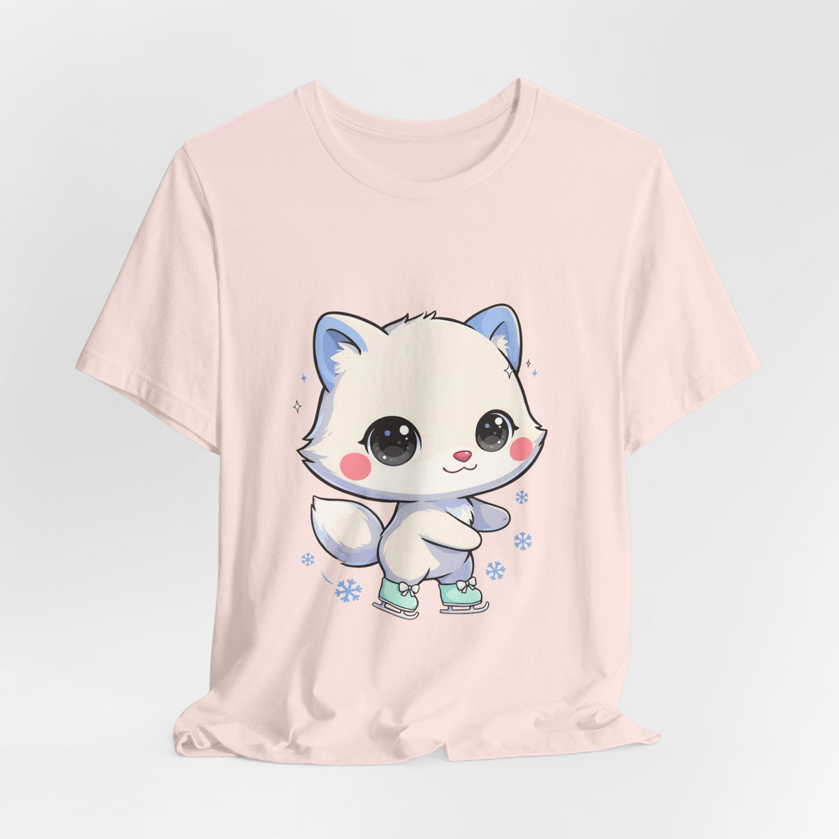 Kawaii Arctic Fox T-Shirt for Winter Gift Giving