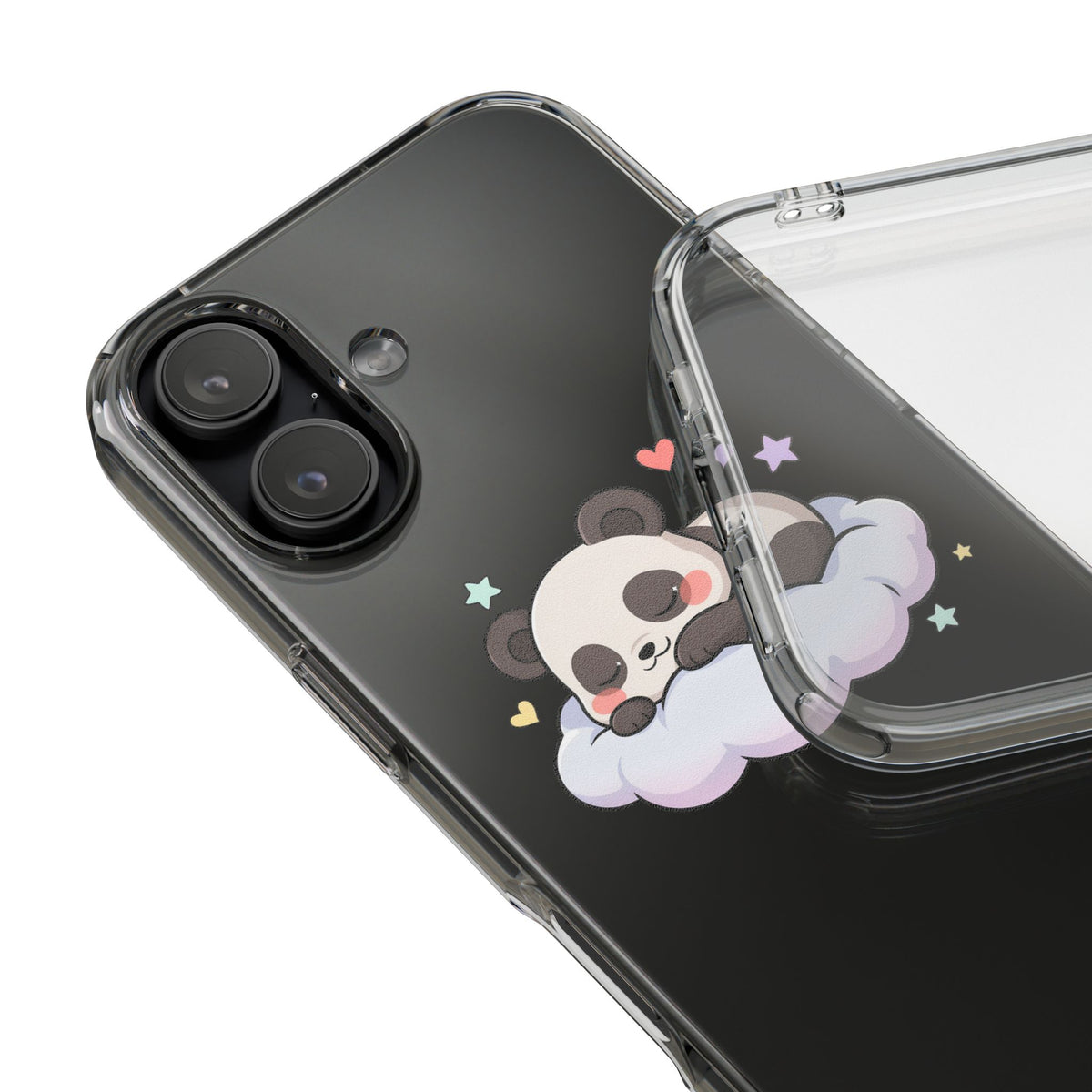 Sleeping Panda Clear Impact-Resistant Phone Case