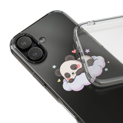 Sleeping Panda Clear Impact-Resistant Phone Case