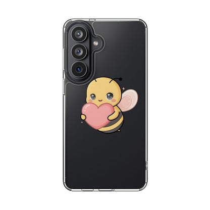 Kawaii Bee Clear Impact-Resistant Phone Case