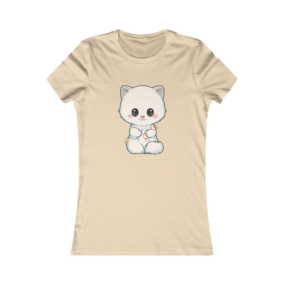 Kawaii Arctic Fox Tee for Cozy Winter Errands
