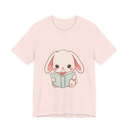 Book Lover Bunny T-Shirt – Cute Kawaii Reader Tee