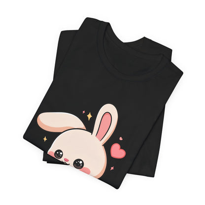 Kawaii Bunny Skateboard T-Shirt for Cute Style Fans