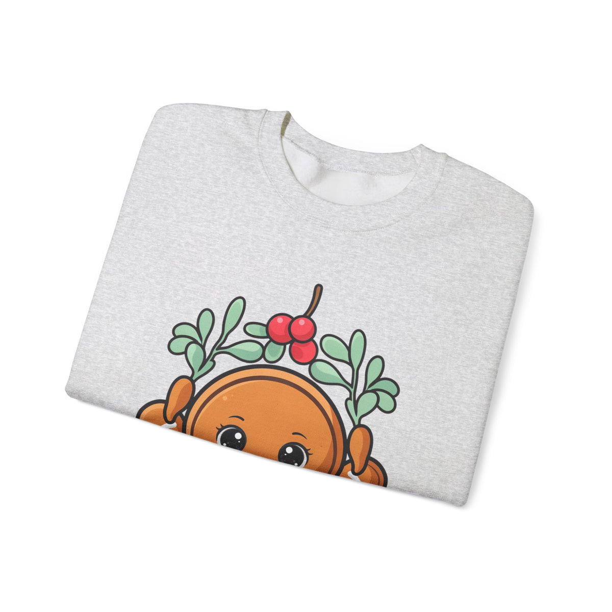 Kawaii Gingerbread Sweatshirt, Cute Christmas Crewneck