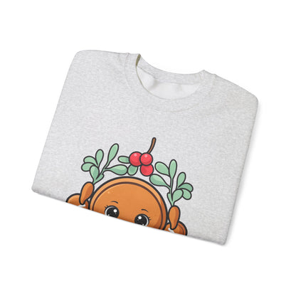 Kawaii Gingerbread Sweatshirt, Cute Christmas Crewneck