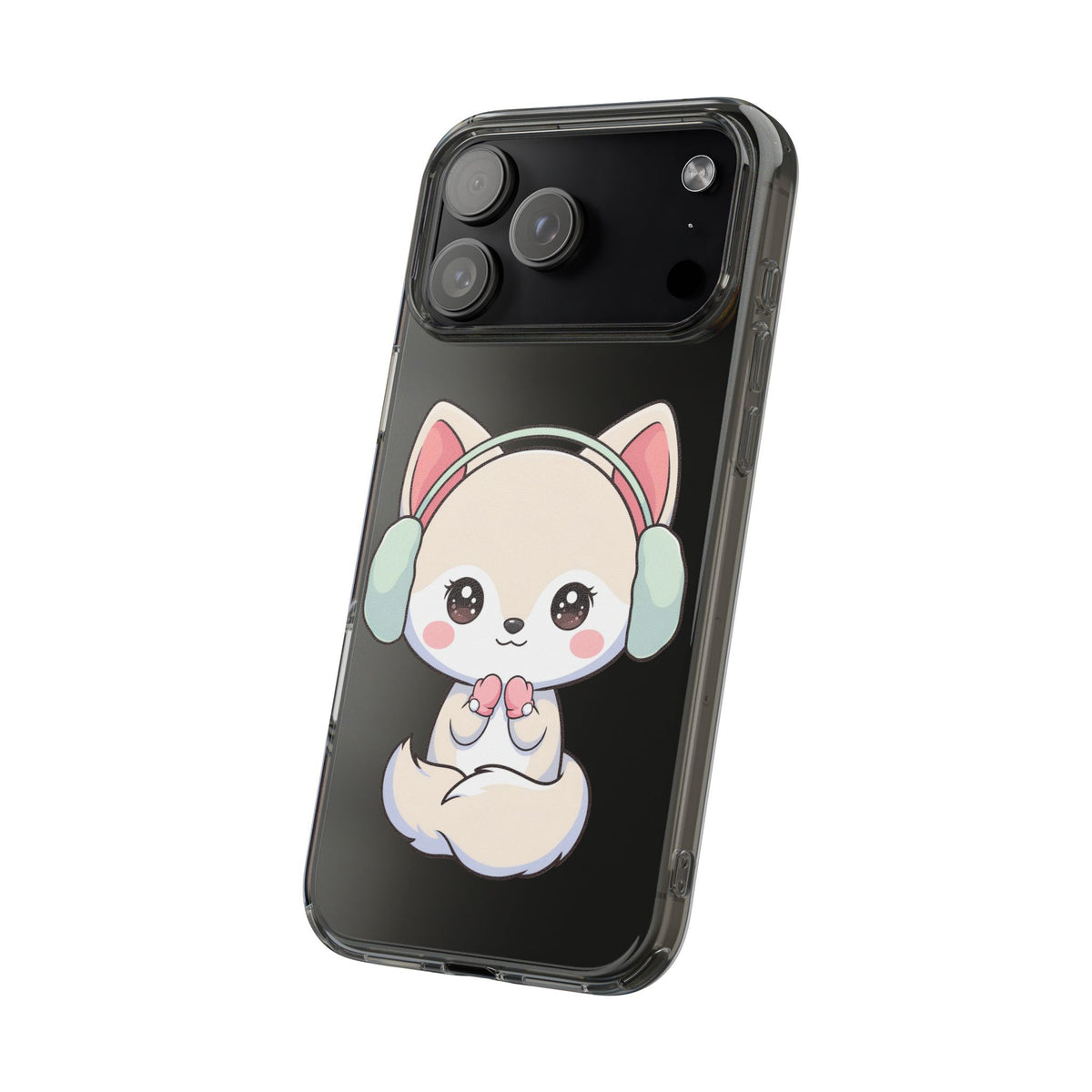 Kawaii Arctic Fox Phone Case – Cozy Winter Cutie