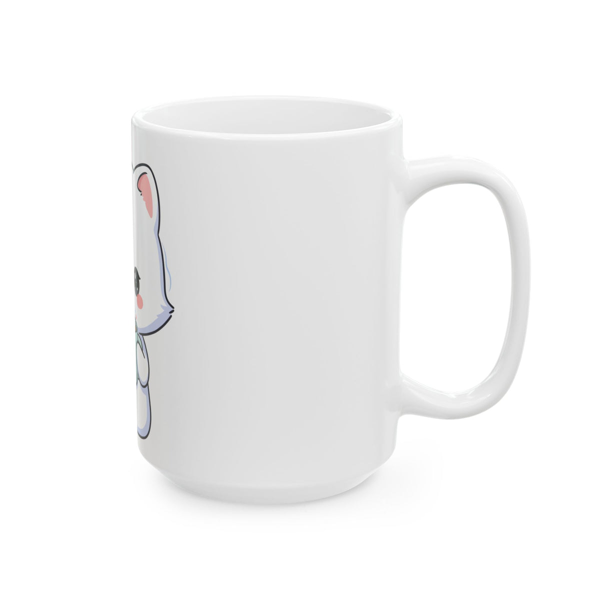 Kawaii Arctic Fox Mug for Cozy Hot Cocoa Moments