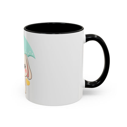 Kawaii Bunny Accent Coffee Mug for a Cheerful Desk