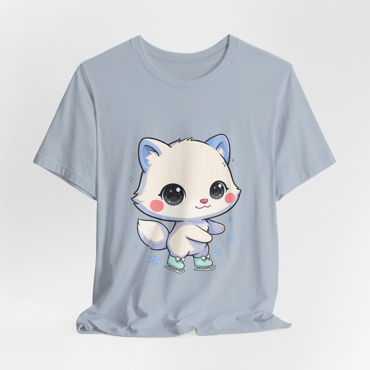 Kawaii Arctic Fox T-Shirt for Winter Gift Giving