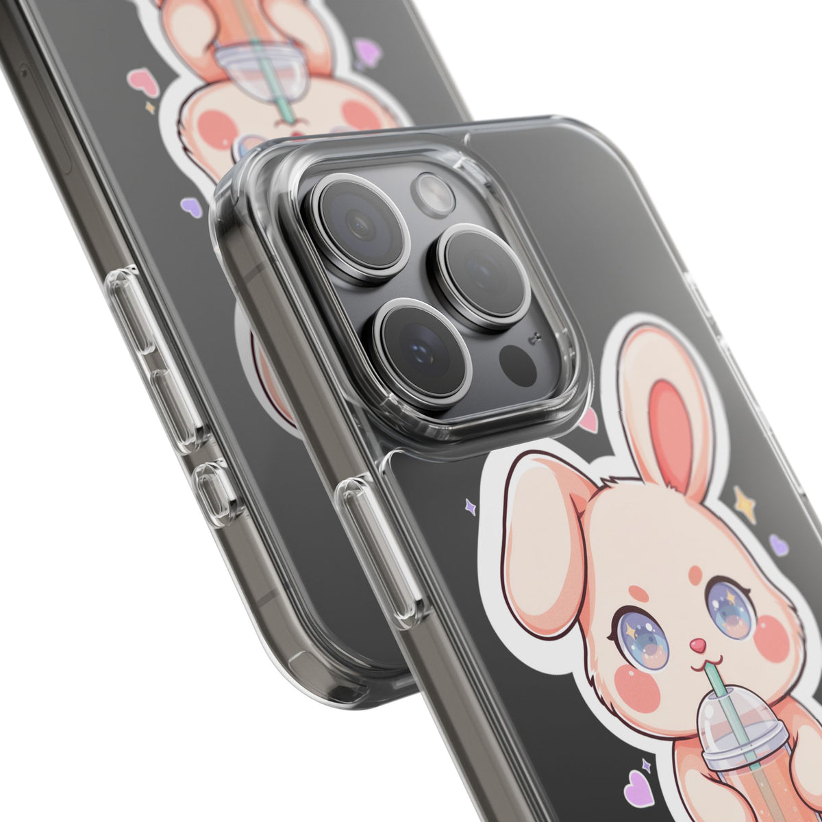 Kawaii Bunny Bubble Tea Phone Case for Boba Lovers