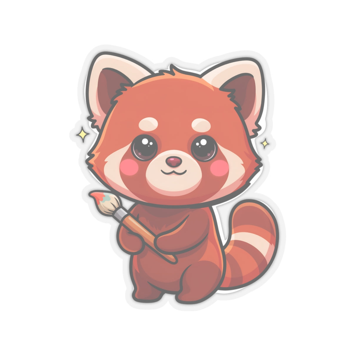 Kawaii Red Panda Sticker for Creative Decor