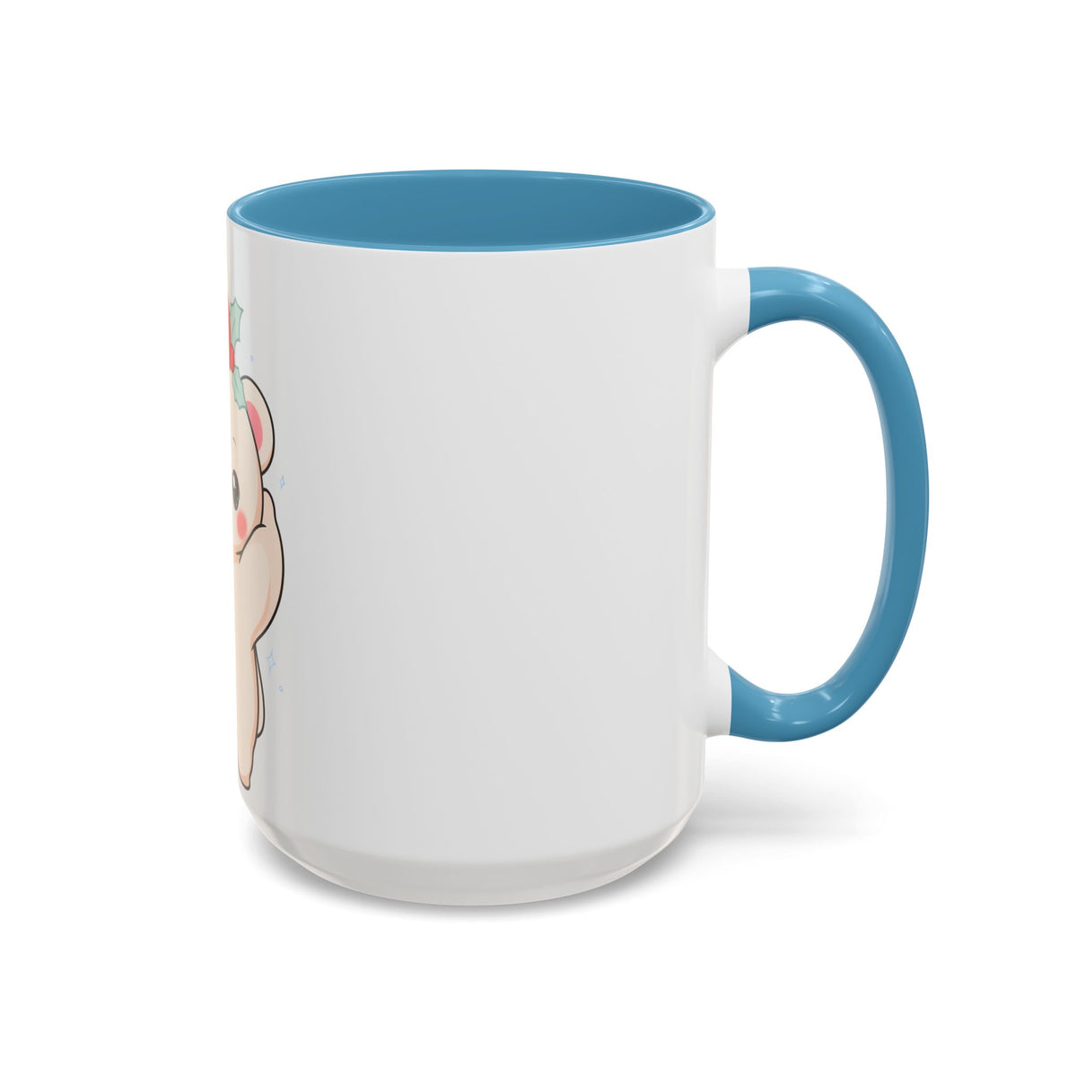 Christmas Polar Bear Mug, Cute Holiday Accent Coffee Mug