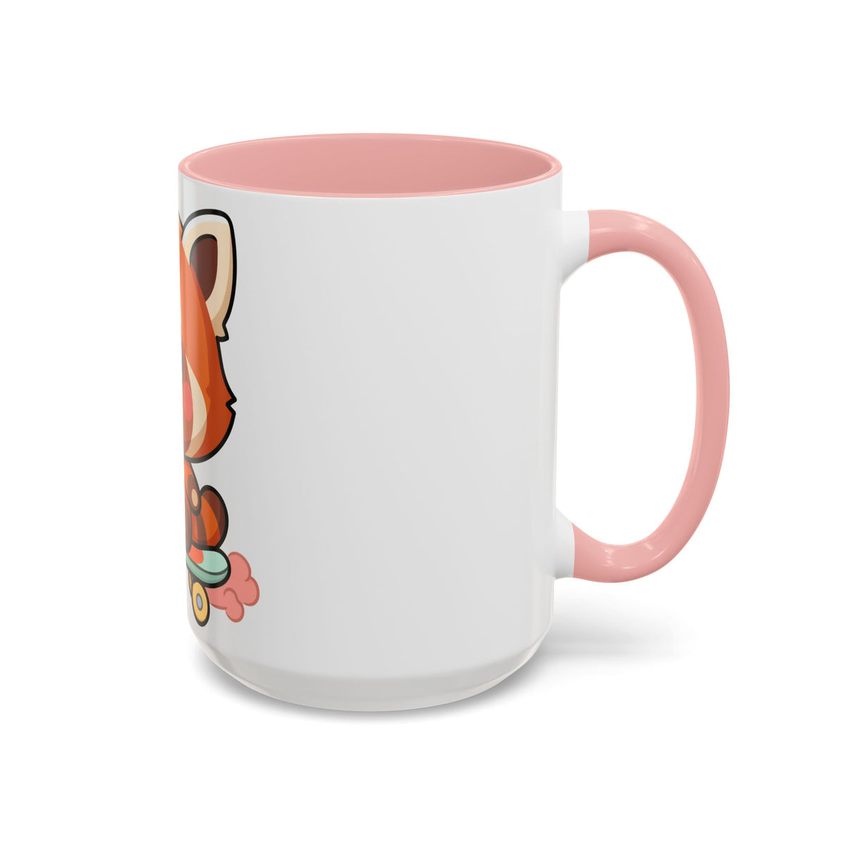 Red Panda Skateboard Mug – Kawaii Accent Coffee Mug