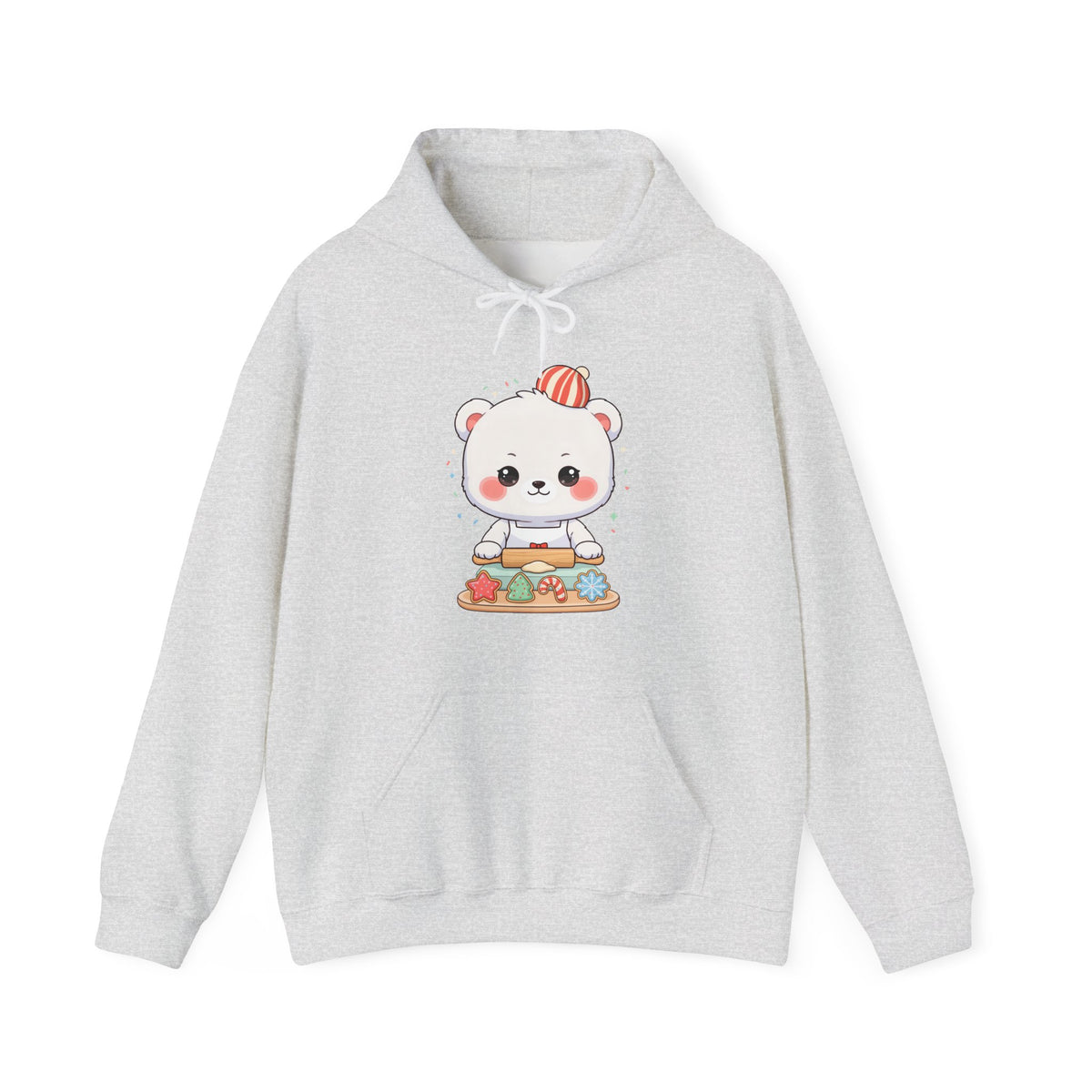 Christmas Cookie Baking Polar Bear Hoodie