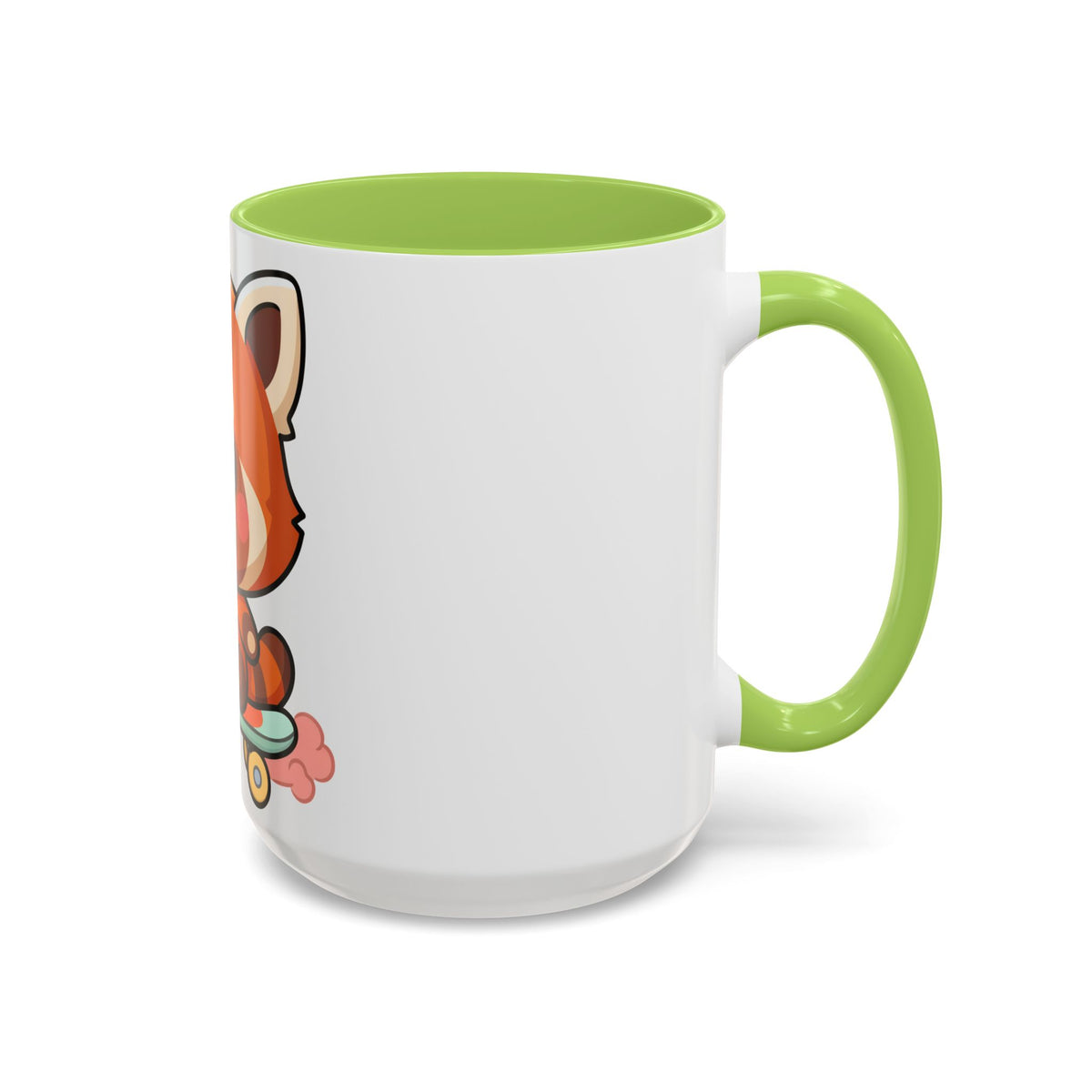 Red Panda Skateboard Mug – Kawaii Accent Coffee Mug