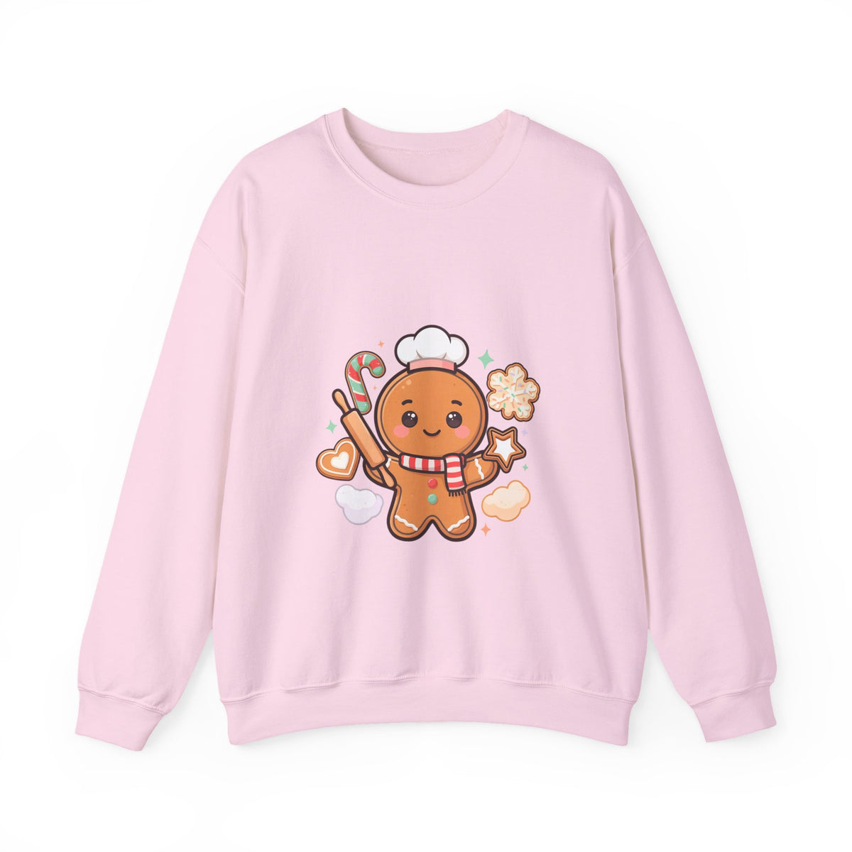 Kawaii Gingerbread Sweatshirt for Christmas Baking Fans