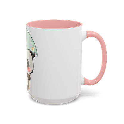 Cute Panda Accent Coffee Mug for Rainy Day Sips