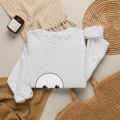 Cute Snowman Christmas Sweatshirt, Kawaii Holiday Crewneck