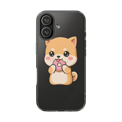 Kawaii Shiba Inu Phone Case with Donut