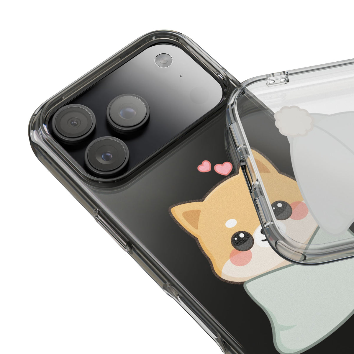 Kawaii Shiba Inu Phone Case, Cozy Valentine Gift