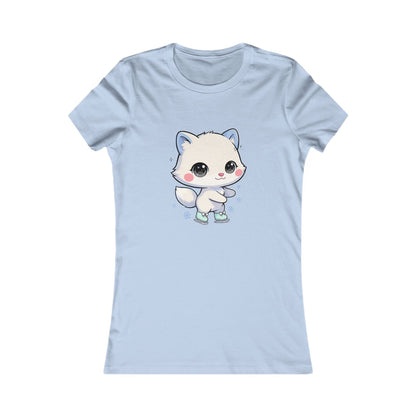 Kawaii Arctic Fox T-Shirt for Cute Winter Style