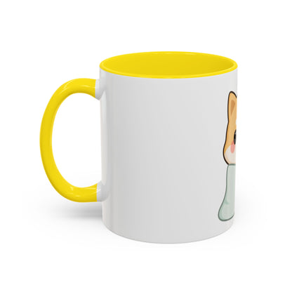 Kawaii Shiba Inu Accent Coffee Mug for Cozy Moments