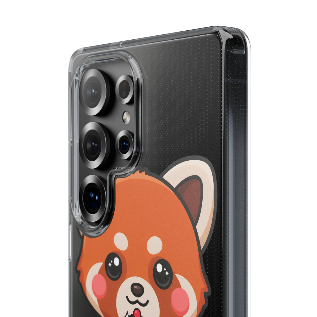 Kawaii Red Panda Phone Case with Ice Cream