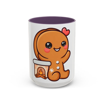 Kawaii Gingerbread Mug for Cozy Winter Coffee Breaks