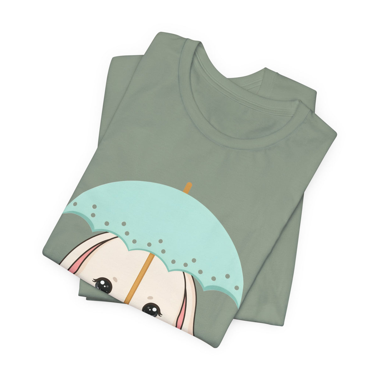 Kawaii Bunny T-Shirt, Cute Umbrella Rabbit Tee
