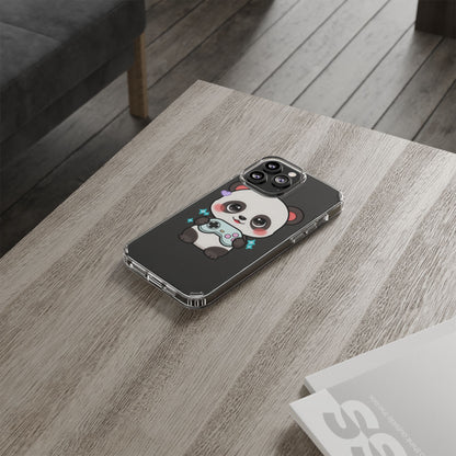 Gamer Panda Clear Impact-Resistant Phone Case