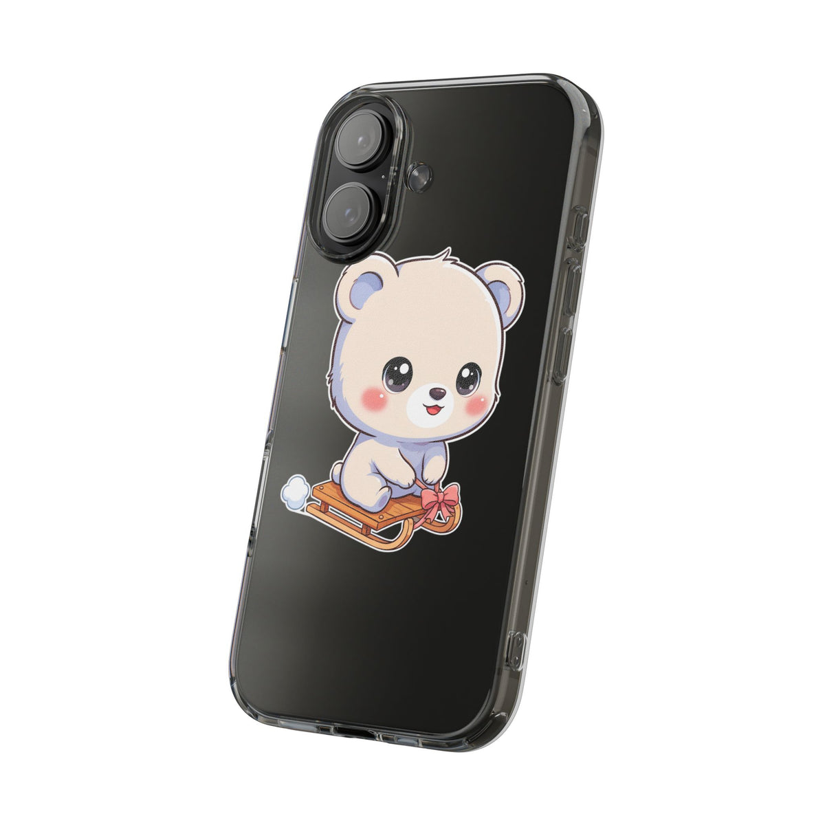 Kawaii Polar Bear Phone Case, Cute Winter Gift